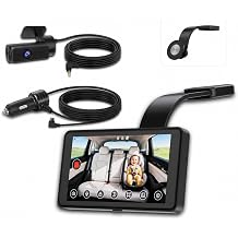 Spedal 5-Inch Wired Baby Car Camera Monitor with Low-Light Full Color View
