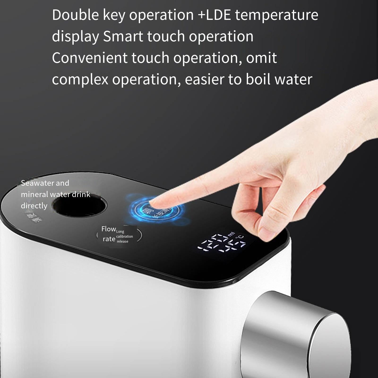 Distributore di acqua calda istantanea con 4 livelli di controllo della temperatura, adatto per bar, uffici, case o viaggi,B
