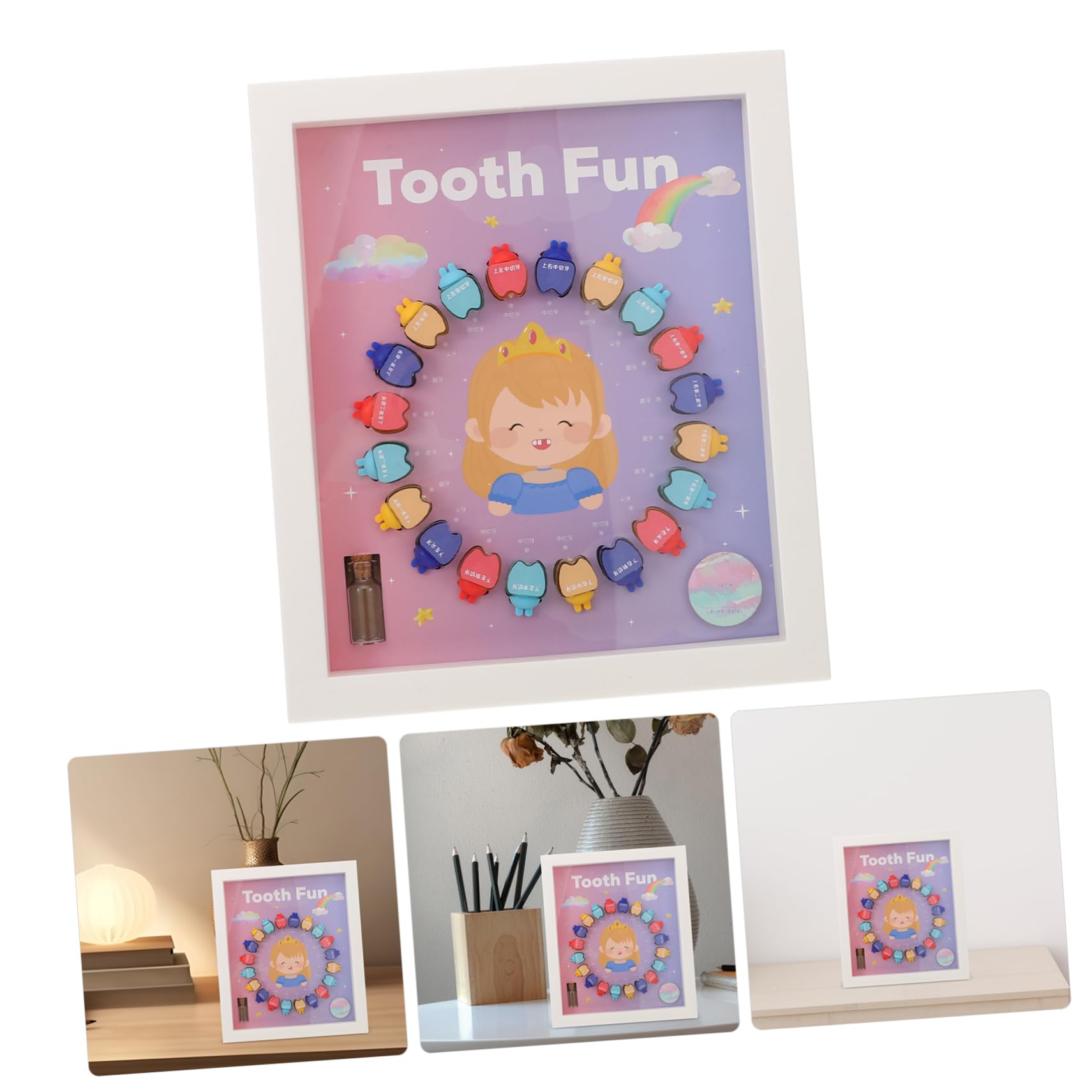 Boîte à Dents pour Garçon et Filles, Coffret Souvenir 1 Set, Compartiments