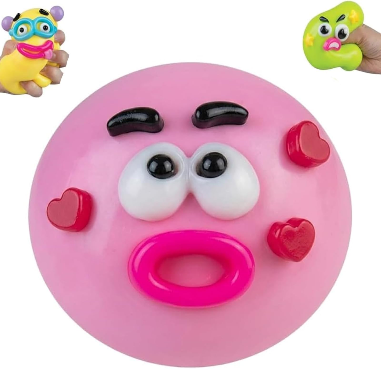 Giant Smushers Squishy, Jumbo Big Funny Dog Face Swap Squishy Stress Ball, Soft Stress Relief Sensory Fidget Squishies Balls Toys for Adults Desk Decor, Classroom & Party Favors, Birthday Gifts (A1)