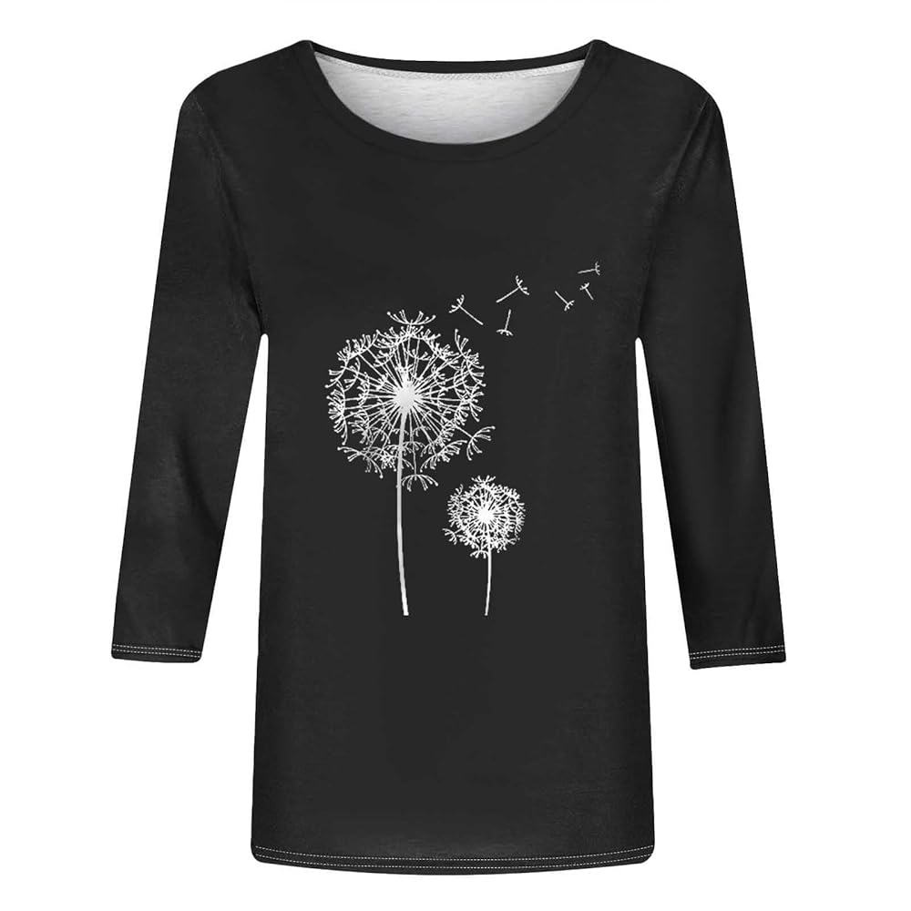 24SS/SPIKEY T-SHIRT/DANDELION/ポップコーン/ Amazon.com: Mzkdieey Women's Dandelion Print T Shirts Casual