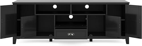 Miniatura 6 de SIMPLIHOME Burlington - Soporte multimedia de 72 pulgadas color negro