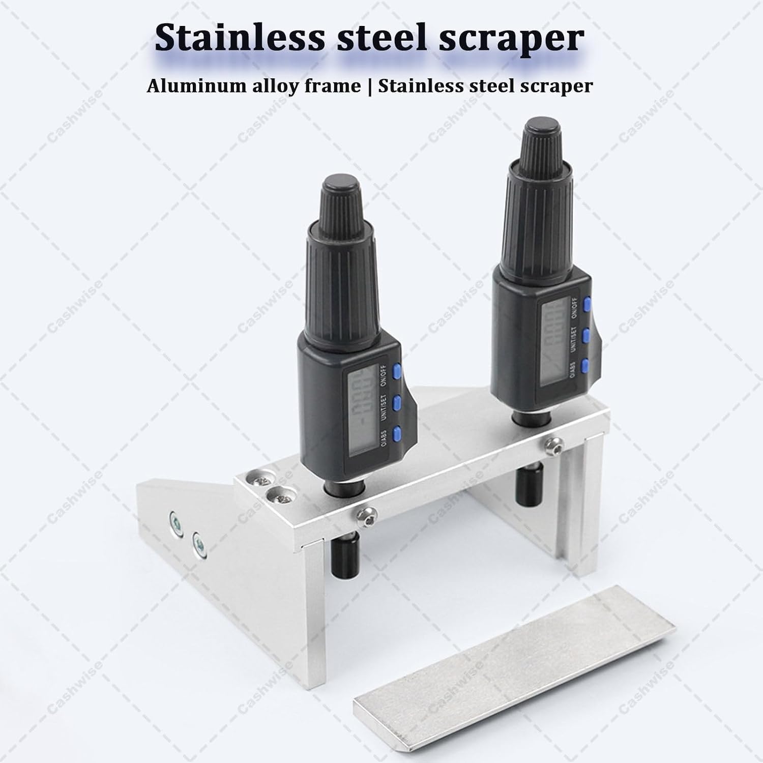 Aplicador de película húmeda ajustable con micrómetro digital, control preciso del espesor del recubrimiento para laboratorio e industria, tamaño versátil. (100mm)