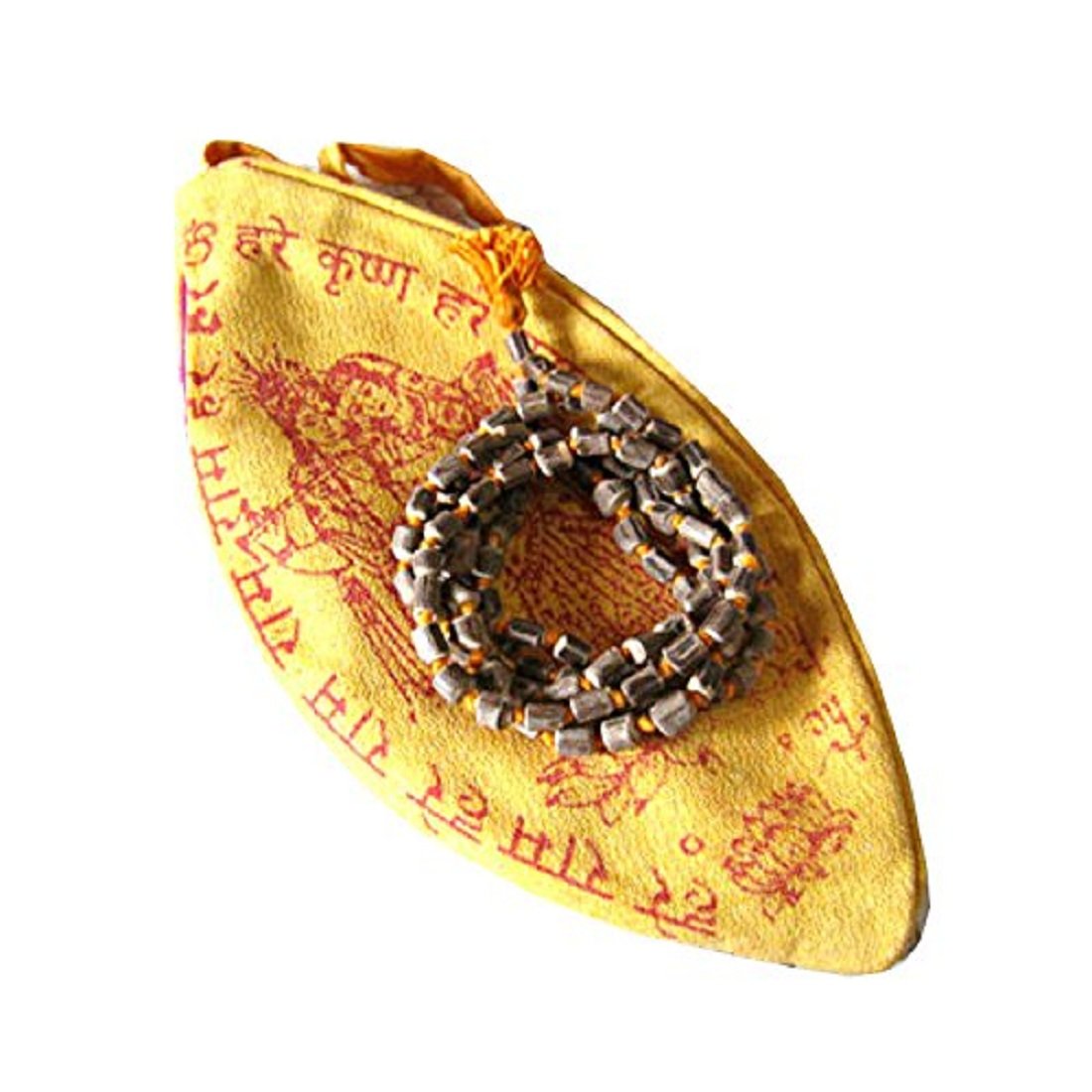 numeroastronumeroastro Original & Natural Tulsi Mala with Gaumukhi Jaap Mala Bag (1 Pc)