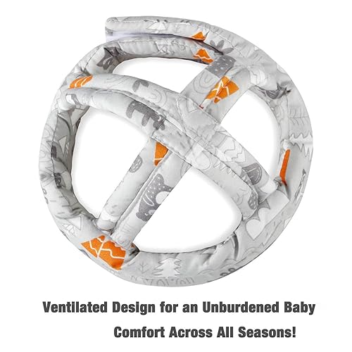 Miniatura 3 de PandaEar Casco de bebé para gatear y caminar, protector de cabeza de bebé, cascos para bebés de 6 a 12 meses, cojín de protección para la cabeza del