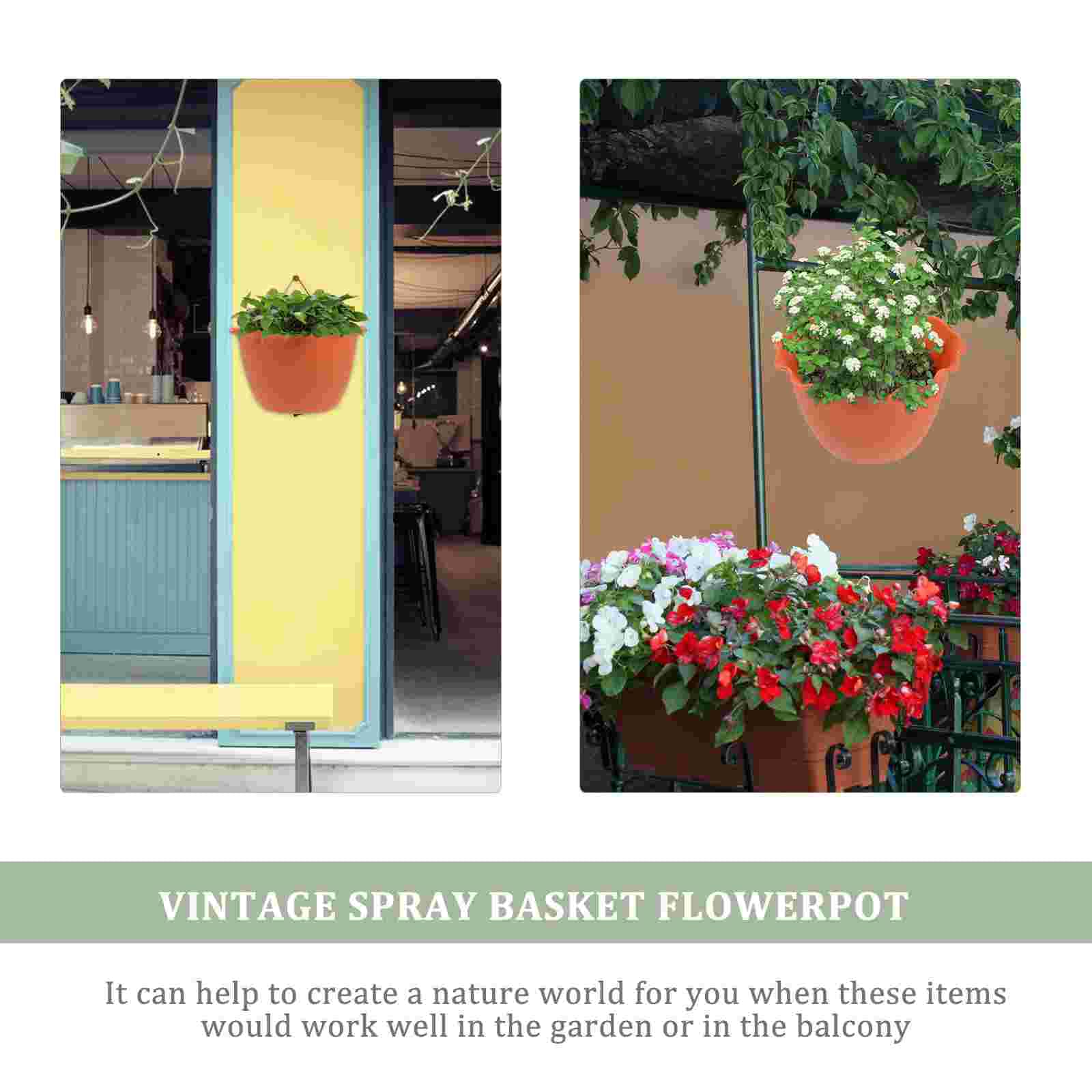 HASMI Jardiniere Balcon Boîtes à fenêtre Jardinières Jardin Vase Suspendu Pots de Fleurs sur Pied Clôture intérieure Porte-Seau Mural Garde-Corps Pot Suspendu Plante Interieur