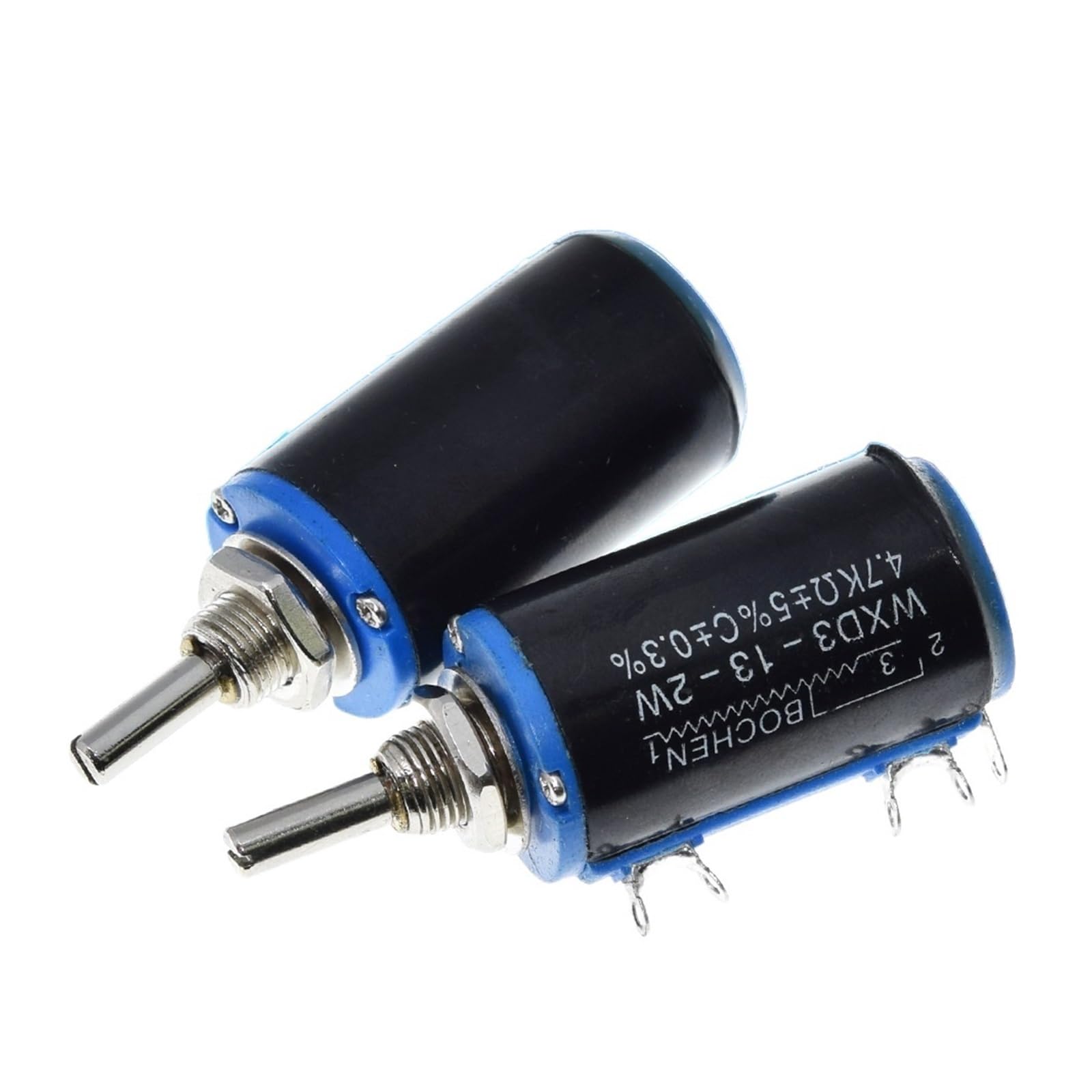 3-13-2W 10K 100/220/470/680 ohm WXD3-13 2W Potenziometro multigiro a filo 1K 2.2K 4.7K 5.6K 6.8K 47K 100K selettore rotativo(100K Ohm)