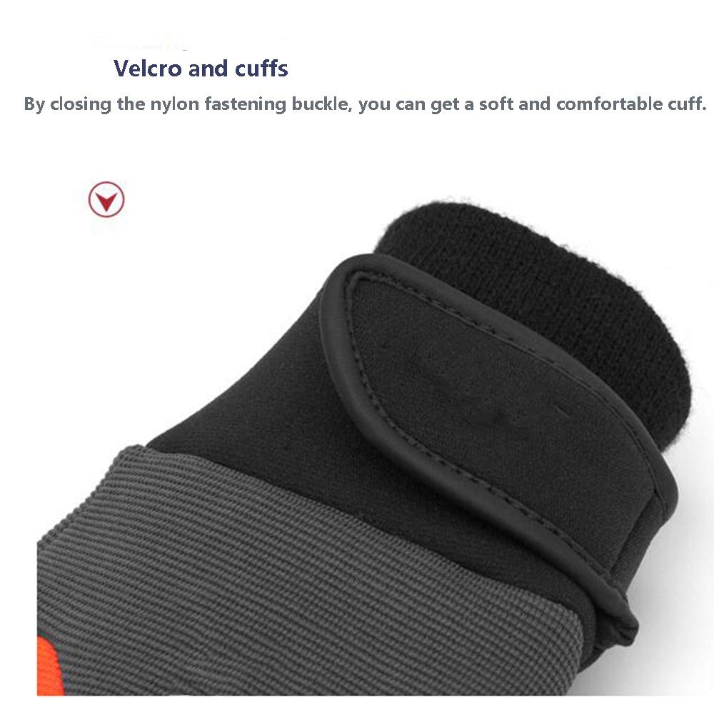 Gartenhandschuhe for Damen und Herren, gummibeschichtete Handschuhe, Hochleistungsschutz, Sicherheitshandschuhe, rutschfest, Outdoor, verschleißfest, Ziegenleder, Vollfunktionshandschuhe, Schutz
