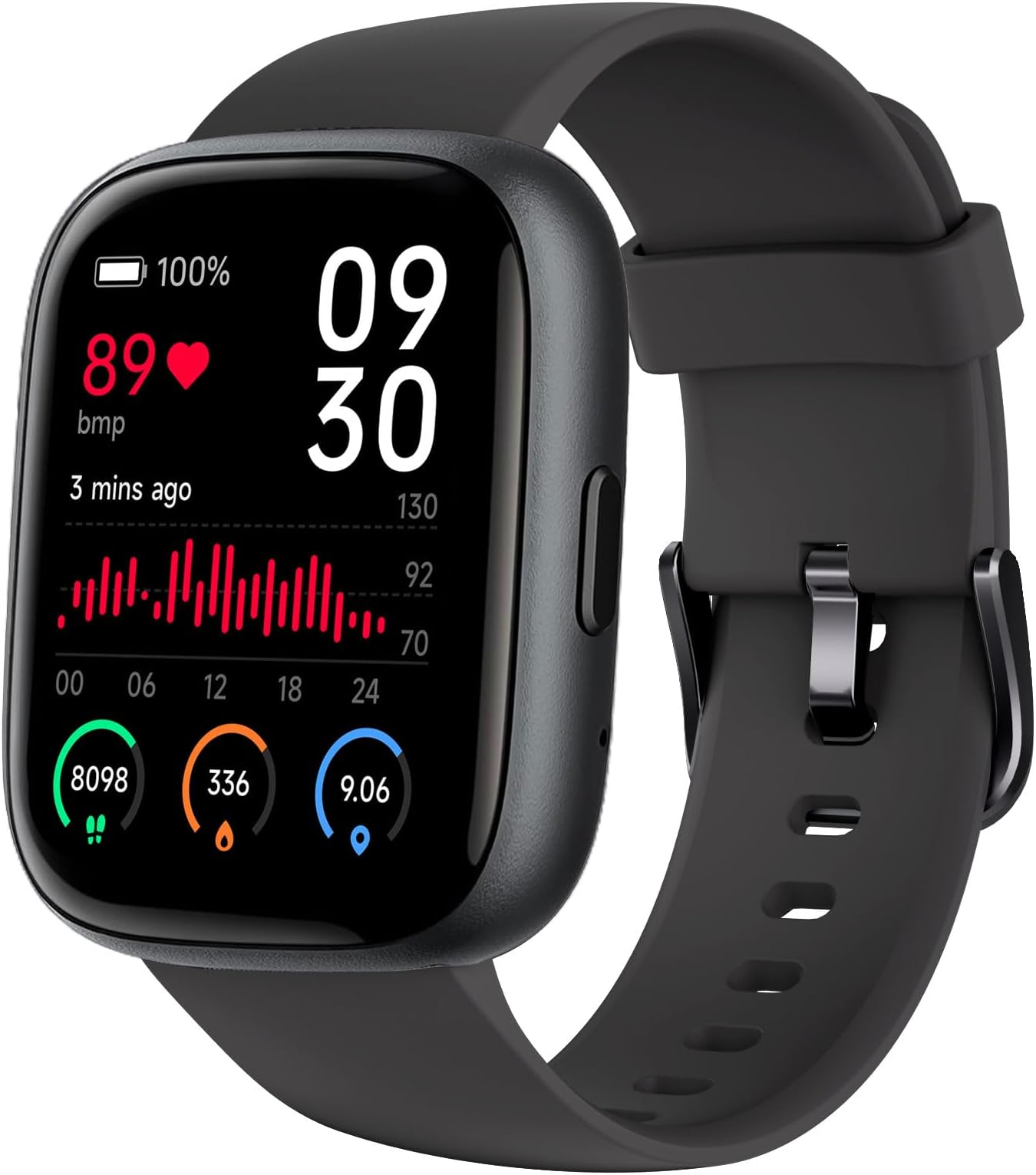 TOOBURSmart Watch for Women Men, 1.83" Fitness Tracker Watch with Heart Rate/Sleep/Step Tracker, Pedometer, IP68 Waterproof Smartwatch Answer/Make Calls Compatible Android iOSClimatePartner certified
