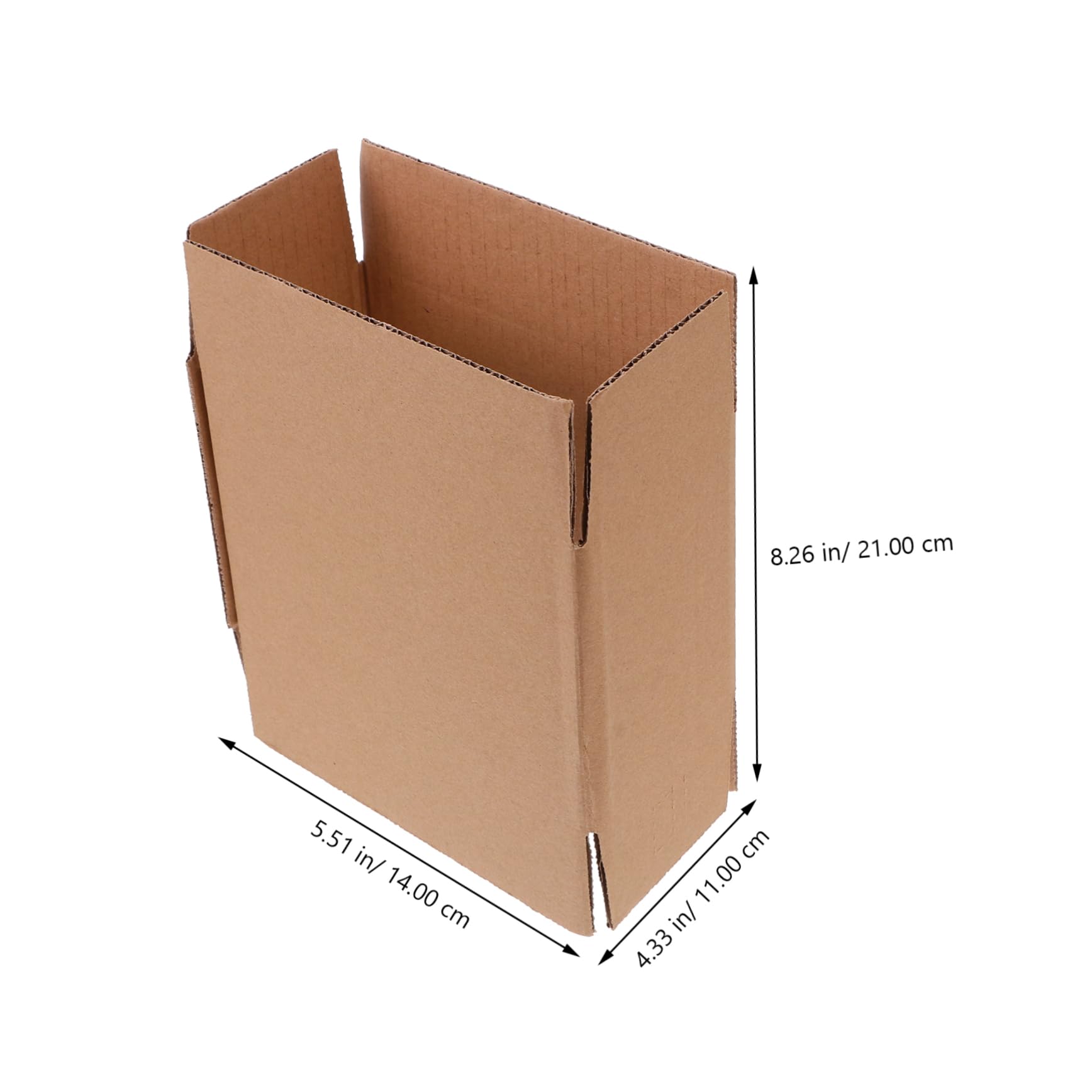 20 Cajas de Cartón Pequeñas de Embalaje Reciclable Forro Kraft, Forma Cúbica y Resistente para Rellenos de Calcetines y Empaques de Obsequio