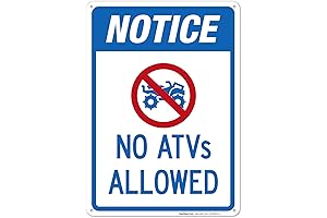 Aluminum No ATV's Allowed Sign