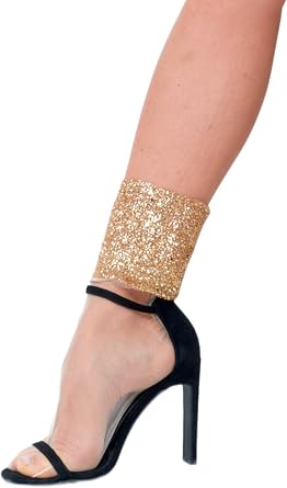 Fashion Designer Transparent Luxury Glitter Tulle Trend Mesh Sparkly Shiny Sheer Bridal Party Lace Women Ankle Gold Socks Foot decorative Accessory Great Gift