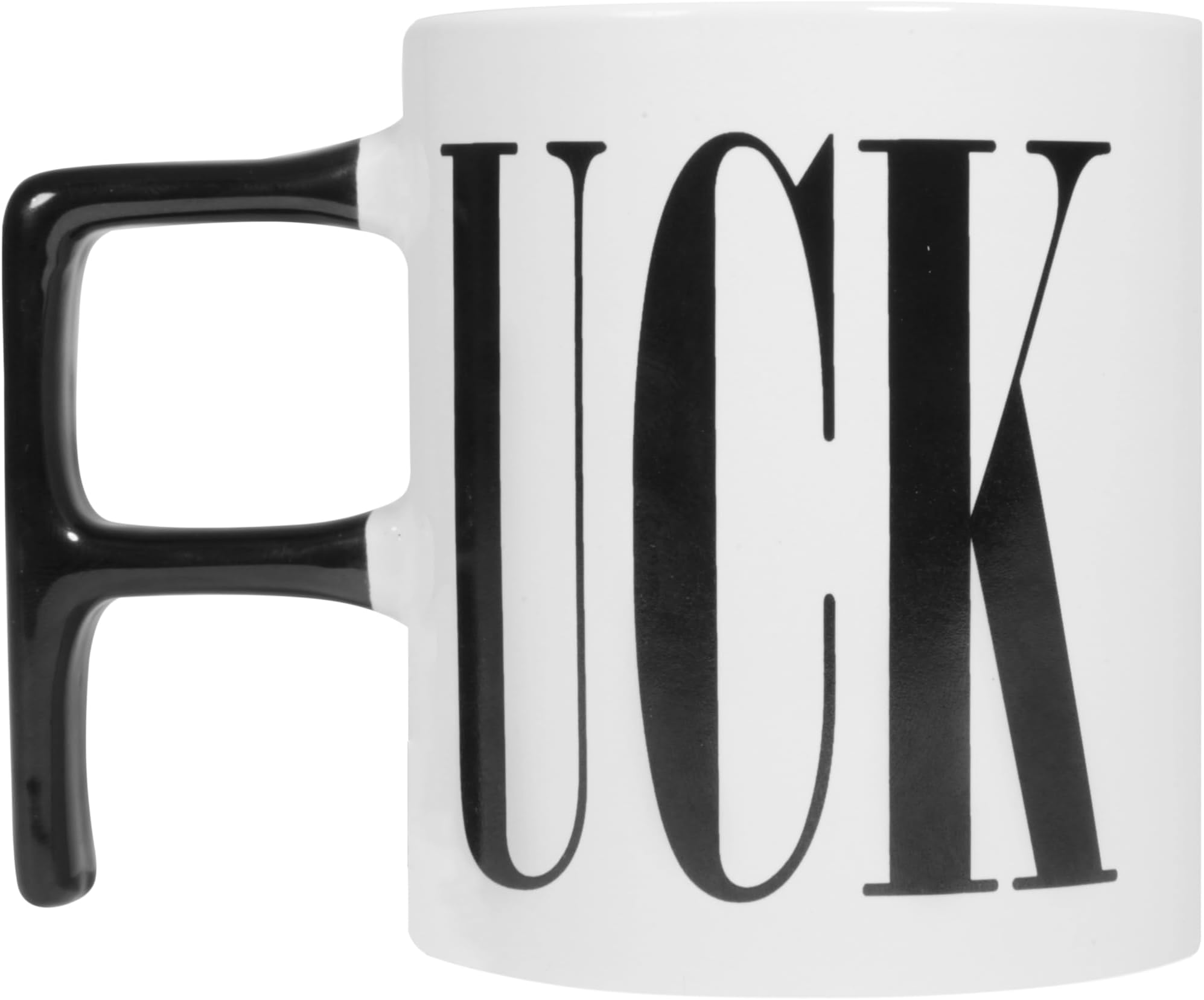 Thumbs Up UK White Ceramic UCK Coffee Mug, One Size (Pack of 1), 325 milliliters