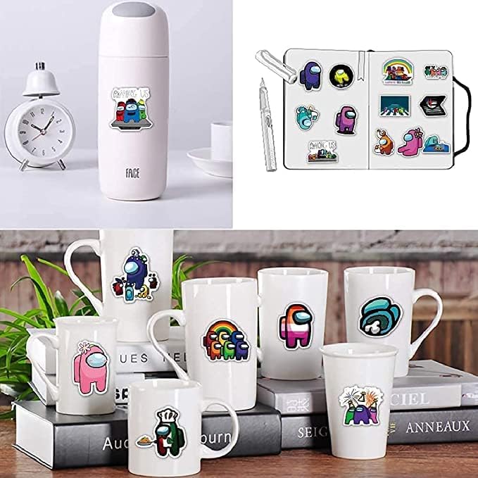 Among Us Stickers Scrapbook Stickers for Adults Laptop Stickers Bike Stickers Skateboard Stickers for Motorcycle Bicycle Luggage Decal Graffiti Patches MY069