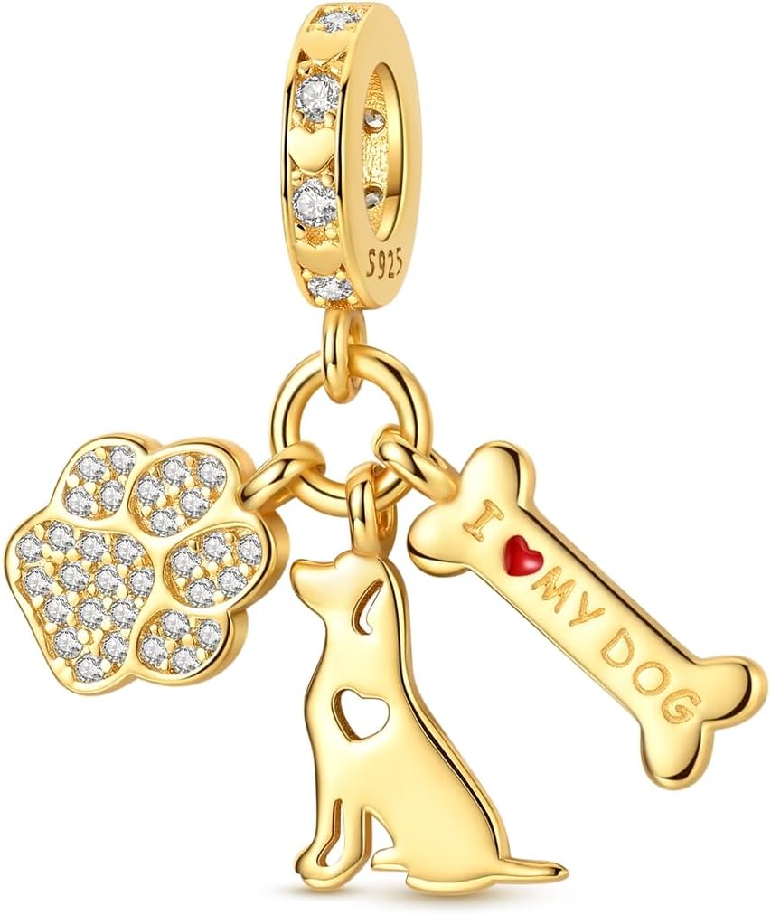 Cross Charms for Bracelets Sterling Silver Charms for Pandora Bracelets Hangle Pendant & Beads Charm for DIY Jewellery