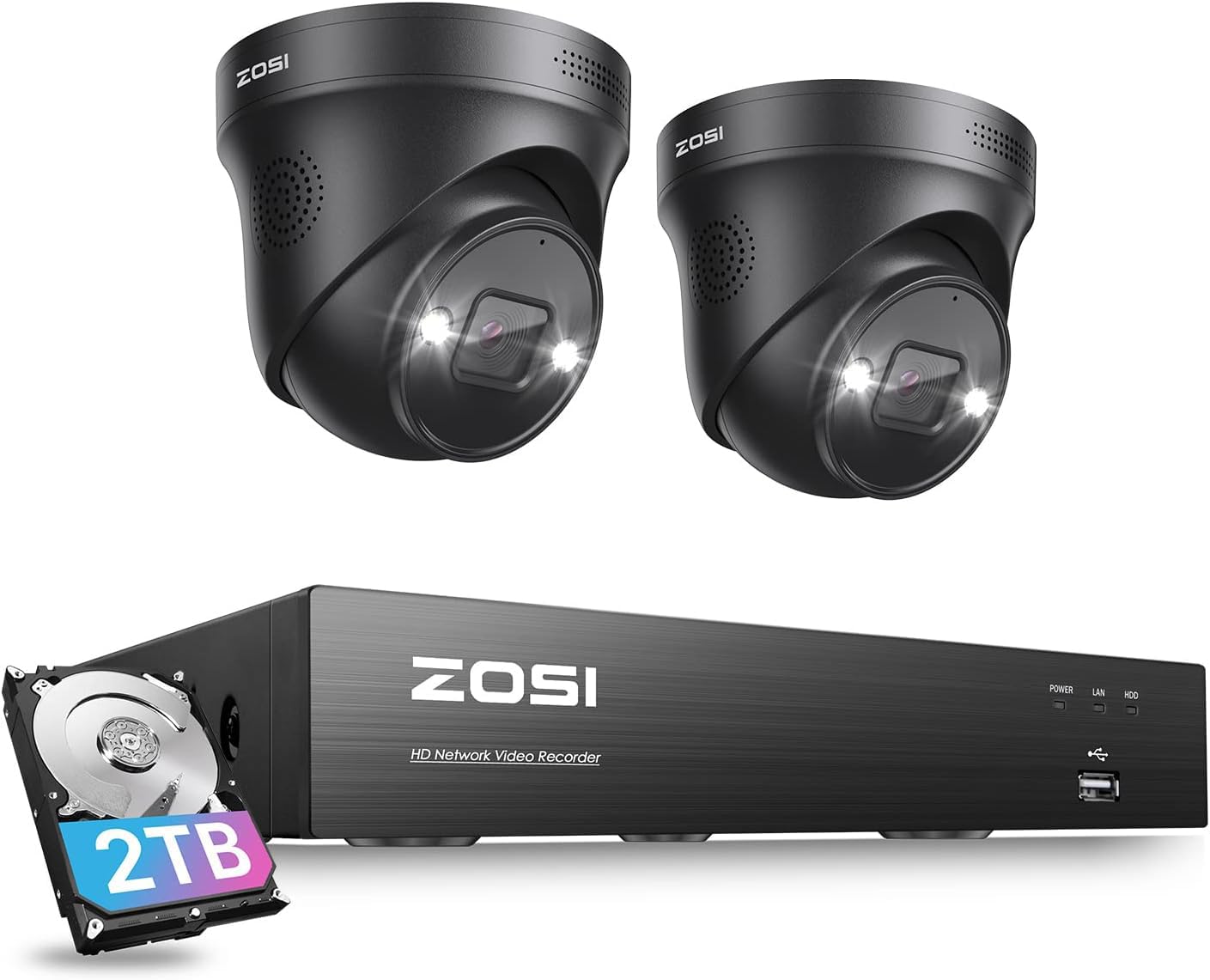 Amazon.com: ZOSI 4K PoE Home Security Camera System with
