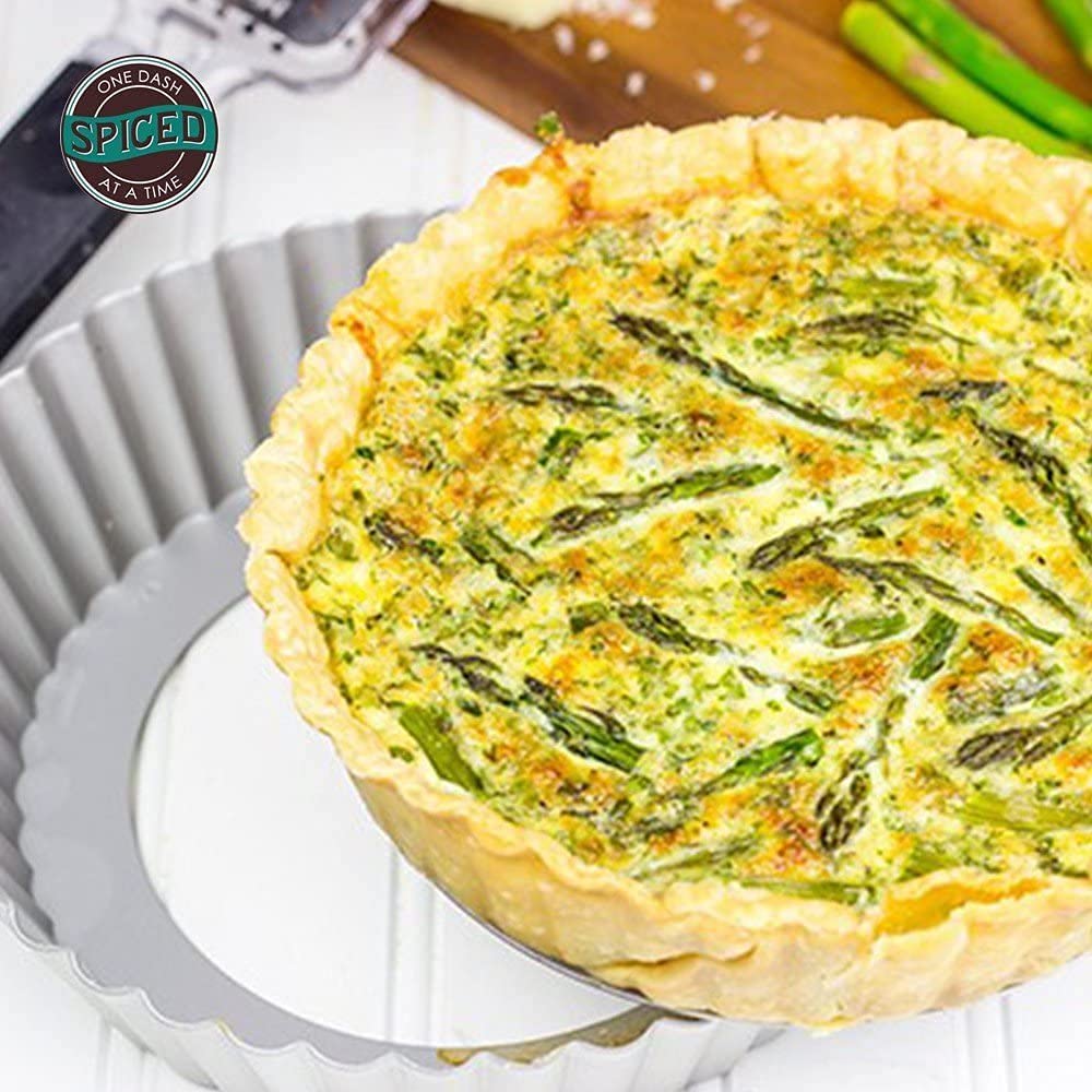 Lumintrail Fat Daddios Anodized Aluminum Fluted Tart Pan, 2 Pack, 9.5 Inches by 1 Inch, with a Measuring Spoon Set - Image 4