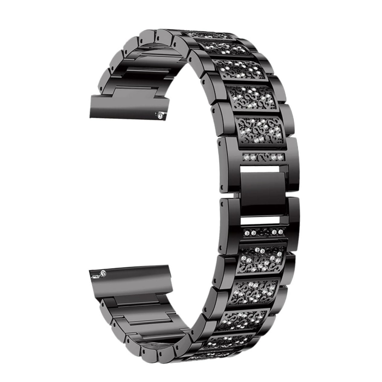 UPKOCH Metallo Smart Watch Strap Cinturino In Metallo Cinturini Per Orologi Per Le Donne Bracciali Per Le Donne Orologio Intelligente Braccialetti Delle Donne Di Cristallo Smartwatch Di