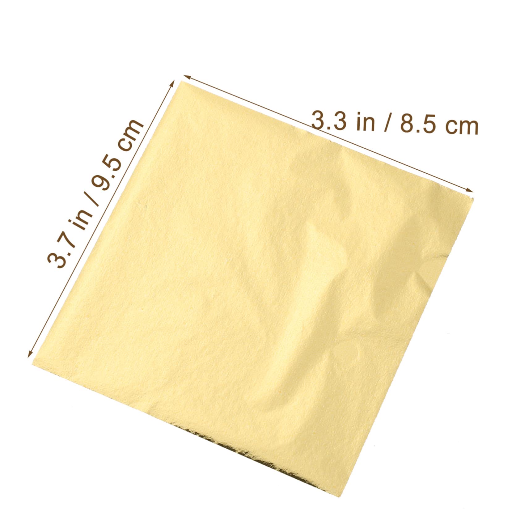 HAWILLOSCH 200 Sheets Imitation Gold Foil Silver Leaf Sheets for DIY Flakes for Craft Gold Foil Decor Home Furnishings