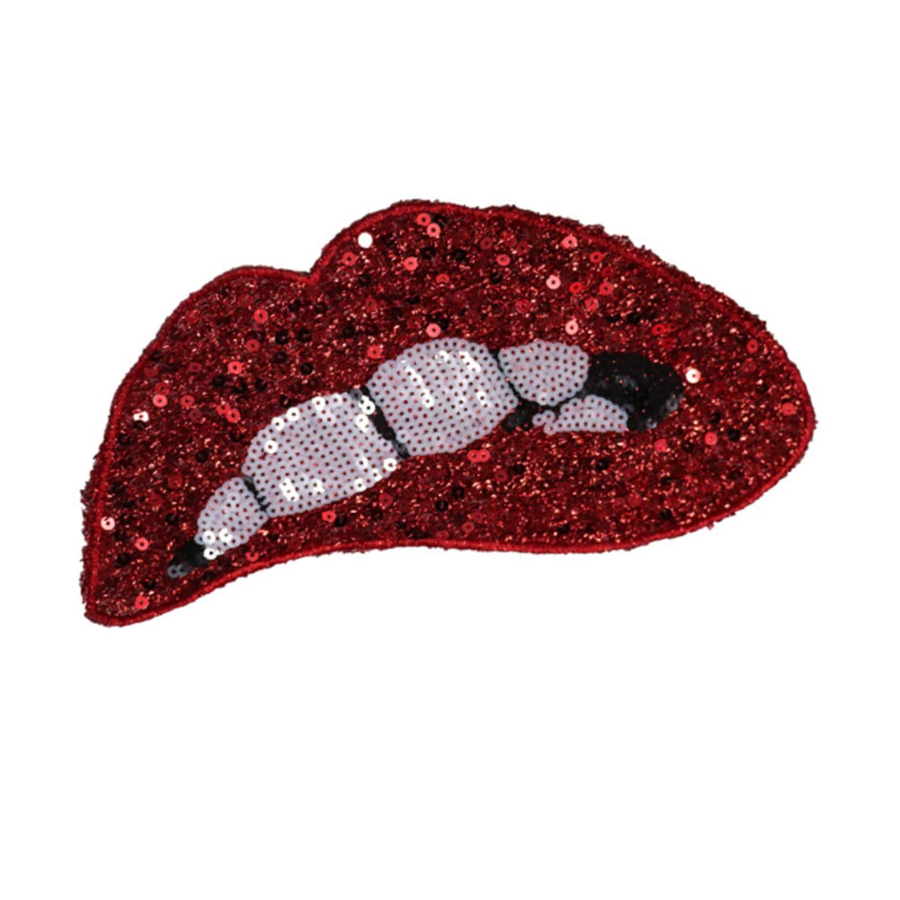 21pezzi Patches per Abbigliamento Paillettes Forma di Labbra Toppe Decorative per Jeans Gonne e Borse Stile Casual e Creativo per Fai da Te
