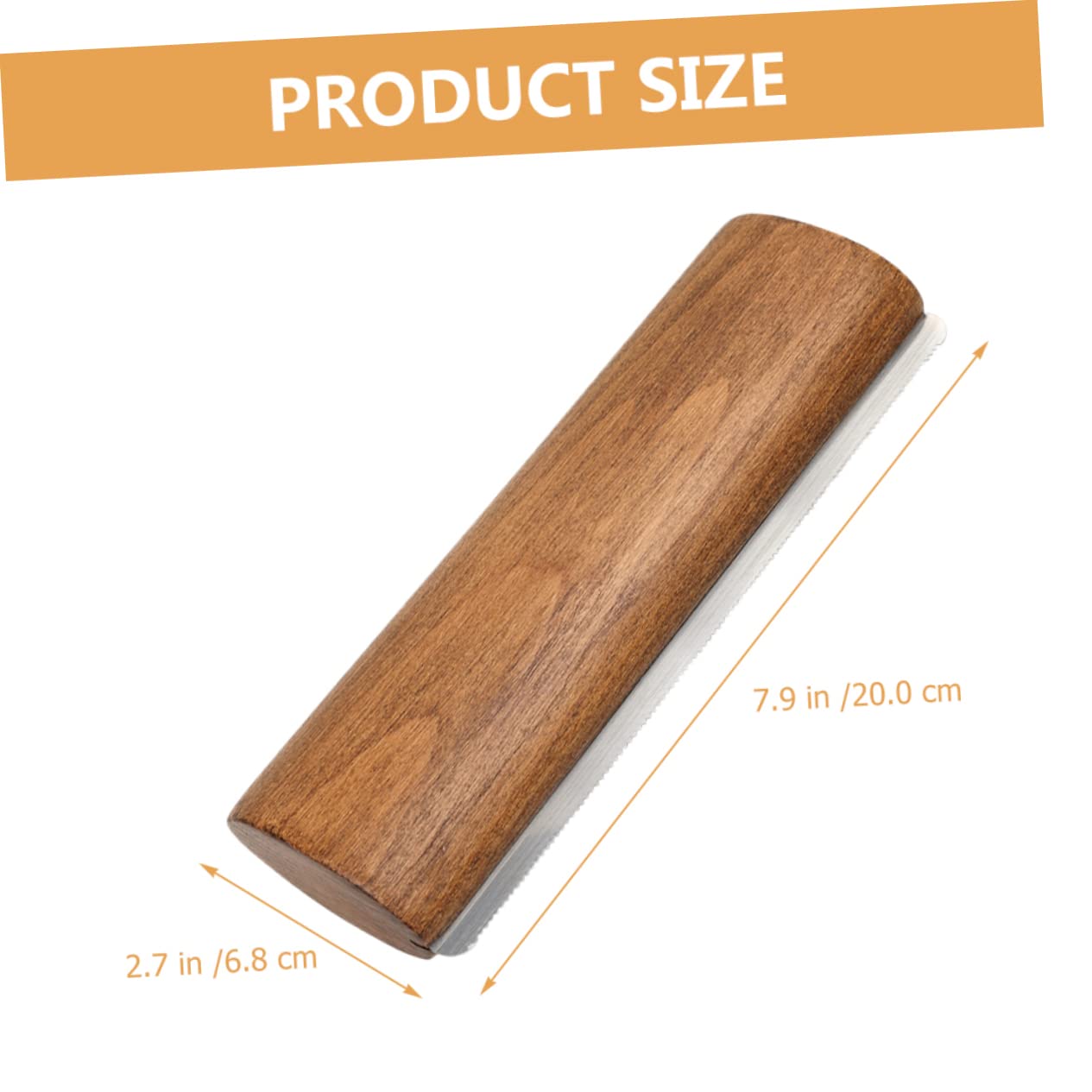 UPKOCH Cepillo y Raspador Cuidado de Caballos Dientes Metálicos y Mango de Madera 20 Cm para Aseo y Limpieza en Establo para Caballos y Ganado