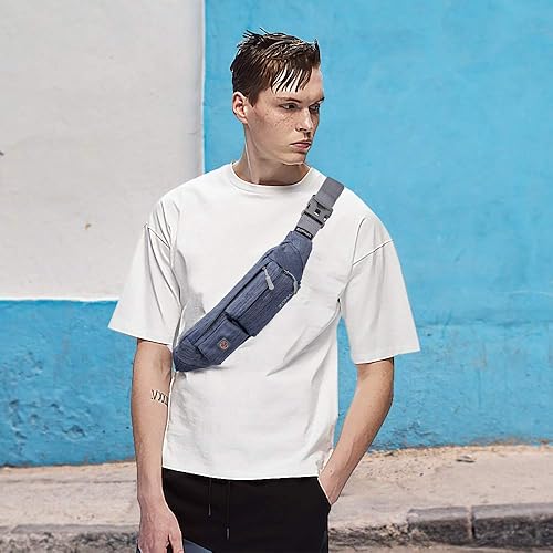 Miniatura 7 de ZOMAKE Small Crossbody Fanny Pack for Women Men, Runner Belt Bag with Adjustable Strap, Water Resistant Waist Bag for Running