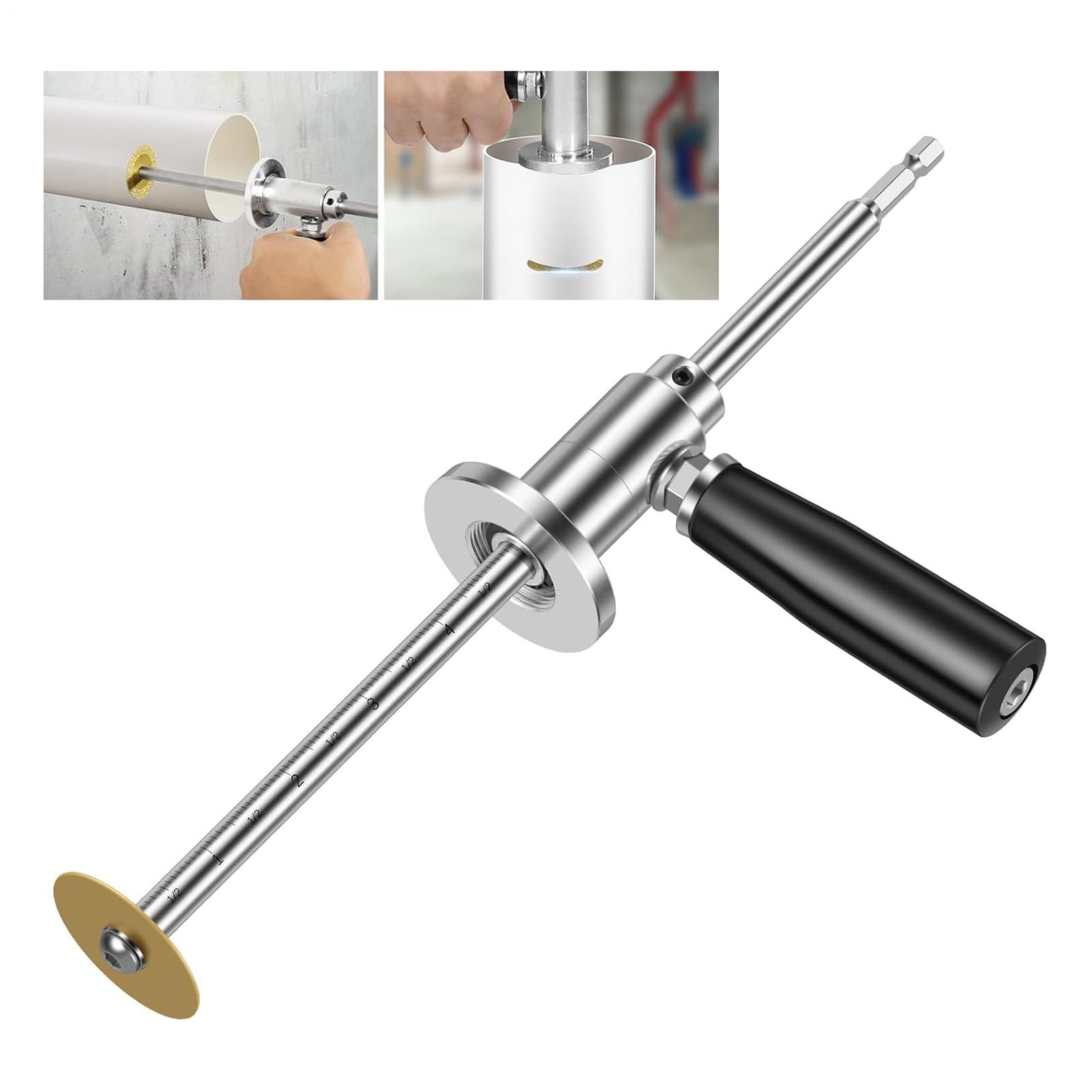 Coupe-Tube Intérieur PVC Kit d'Outils Complet pour Coupe de Tuyaux PVC