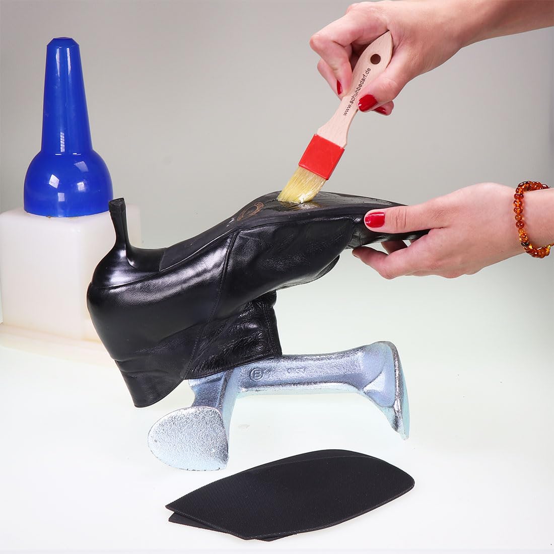 Schuhmacher Werkzeug - Dreifuß/Schustermesser/Spezialhammer - Top Qualität - Schuhe selber reparieren - Absatzreparatur Sohlenreparatur Schuhreparatur