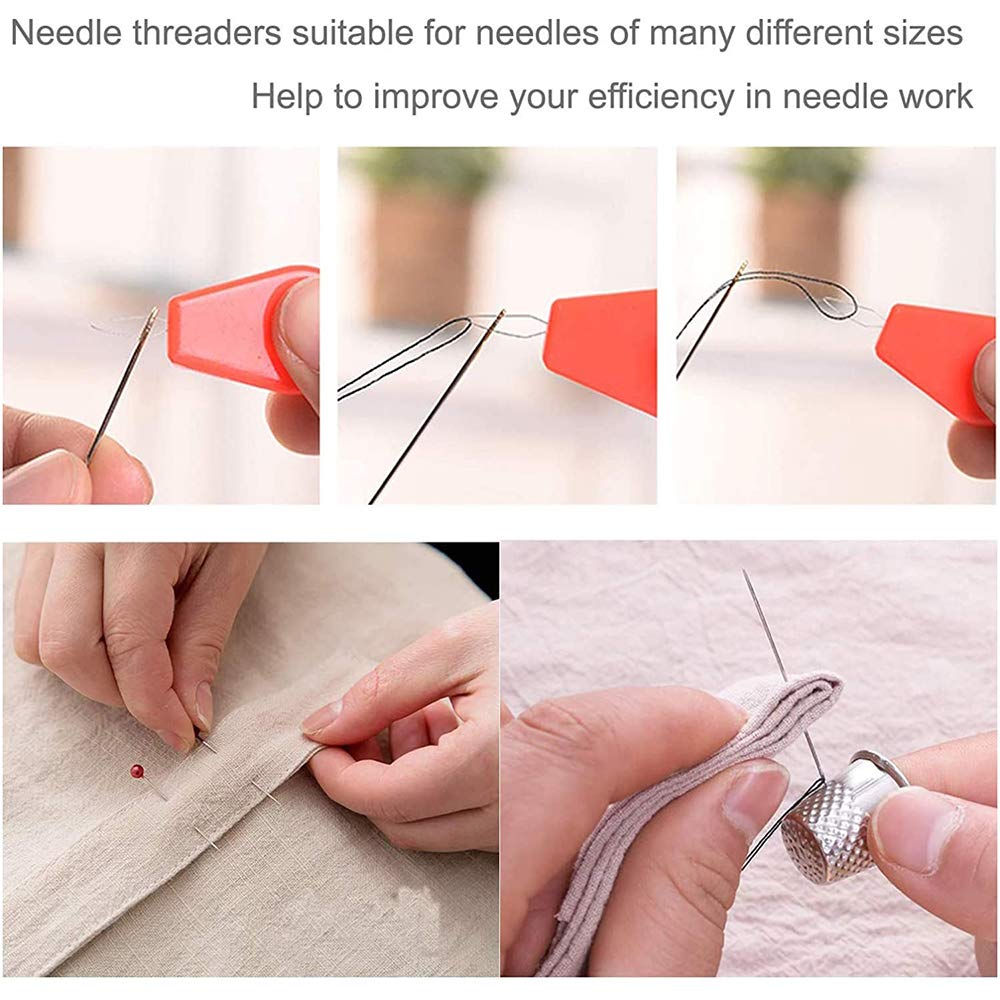 Travel Sewing Kit Thread Needles Mini Case Plastic Tape Scissors Pins. FAST M5H2