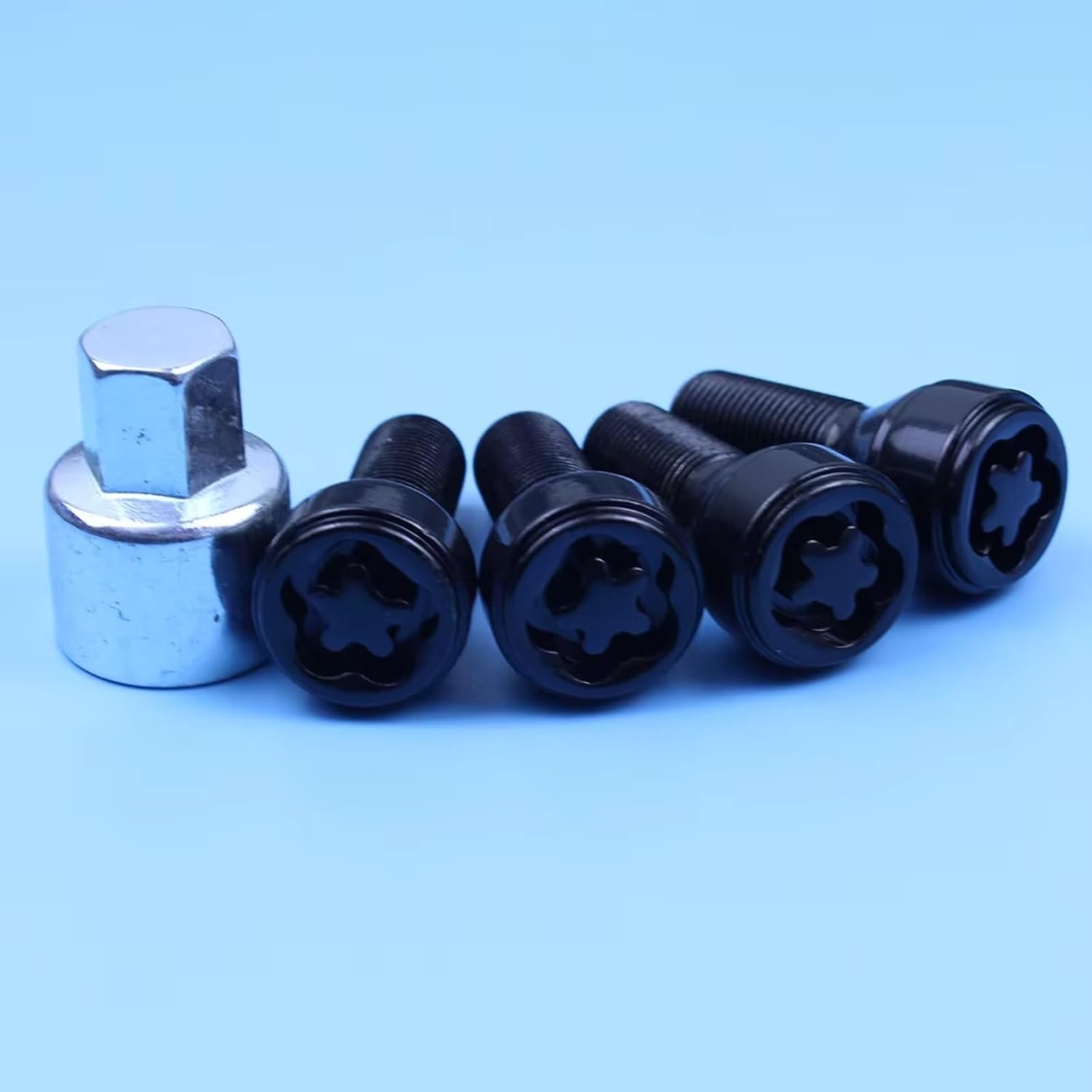 Compatible with for 7 Series 2008 2009 2010 2011 2012 2013 M14x1.25 Tire Screw Bolts Wheel Bolt Lock Key Car Tire Bolts Wheel Nut Wheel Studs Replacement
