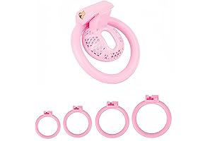 Negative - Nylon 3D Printed Lightweight Pink Small Honeycomb Chastily Male Device