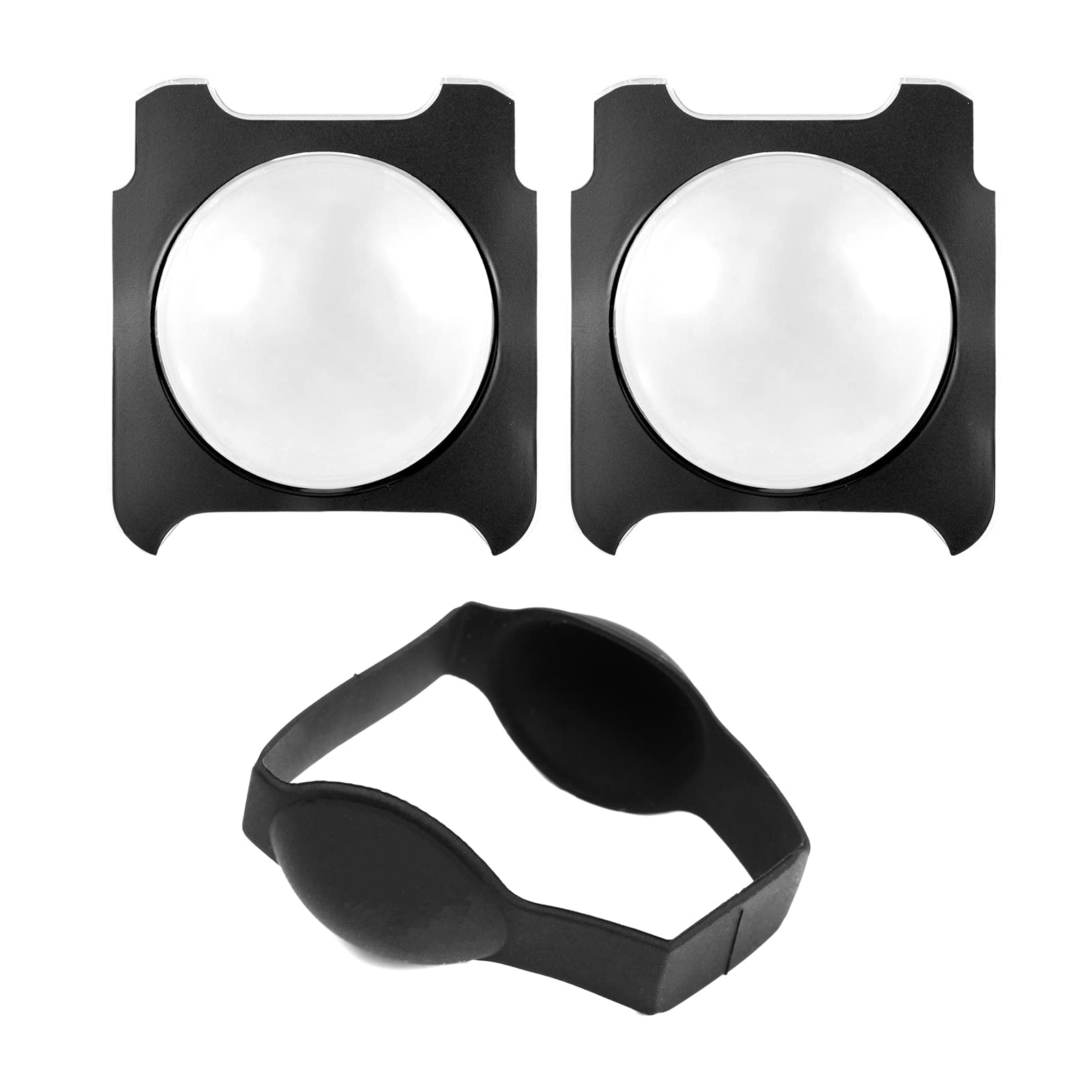 Andoer 2 protectores de lente de cámara panorámica, protector de lente compatible con cámara Insta360 ONE R/RS