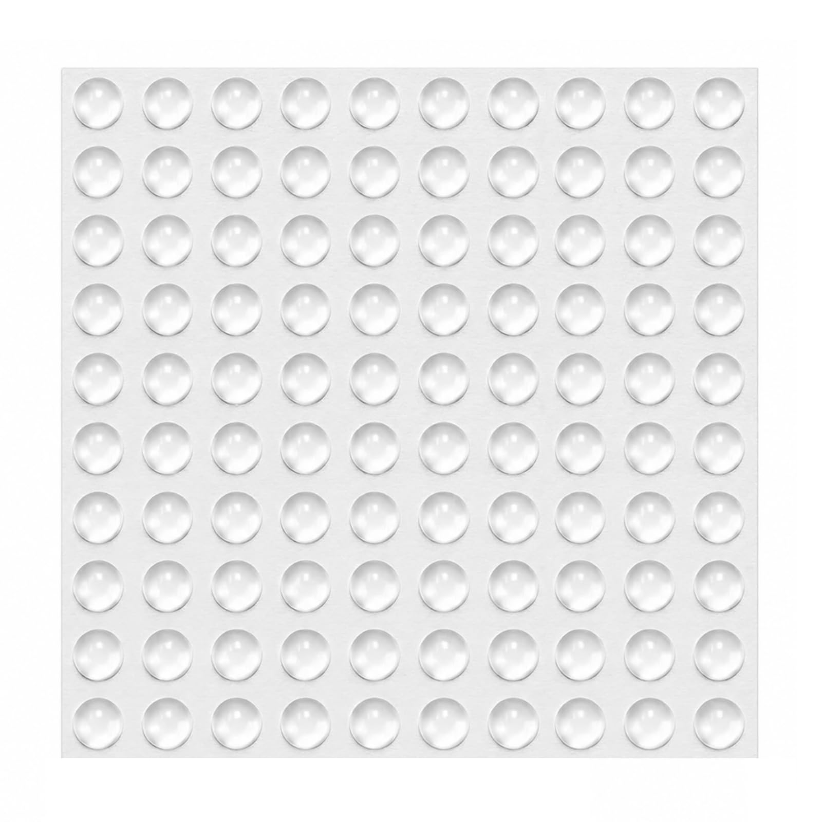 100PCS Clear Soft Silicone Door Dampers, 8 * 4mm Mini Self-Adhesive Cabinet Door Bumper,Protective Pads for Furniture and Cupboard Doors, Vibration and Noise Reduction