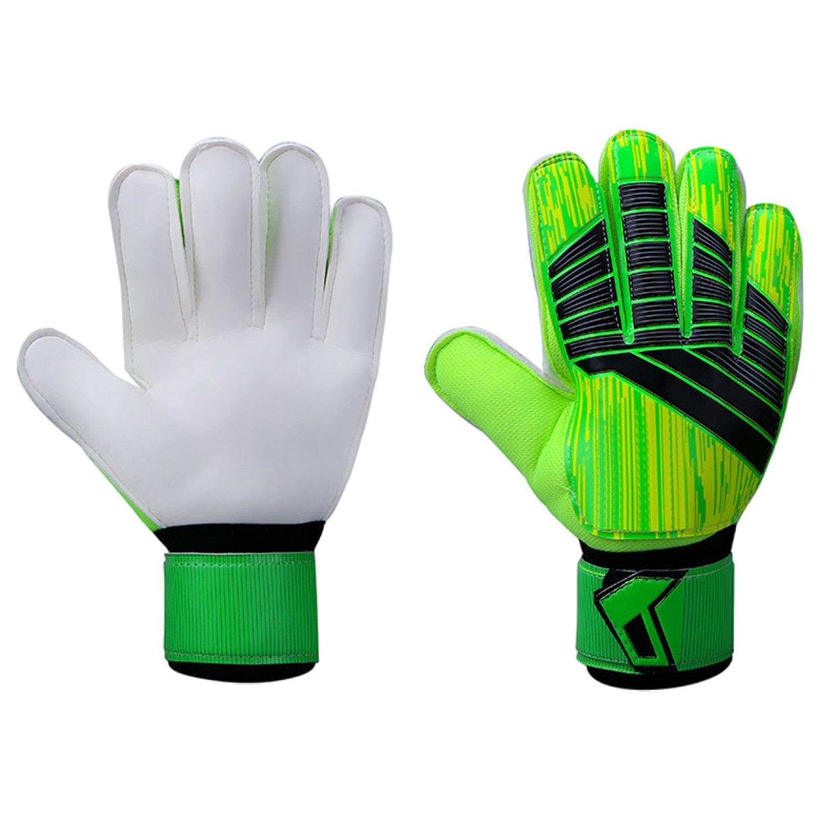 HEAVENGLOW Goalkeeper Gloves Antislip Finger Protection Men Women Stylish Goalie Gloves 9cm Green Sporting Goods Team Sports Soccer Clothing, Shoes & Accessories Gloves-image-3