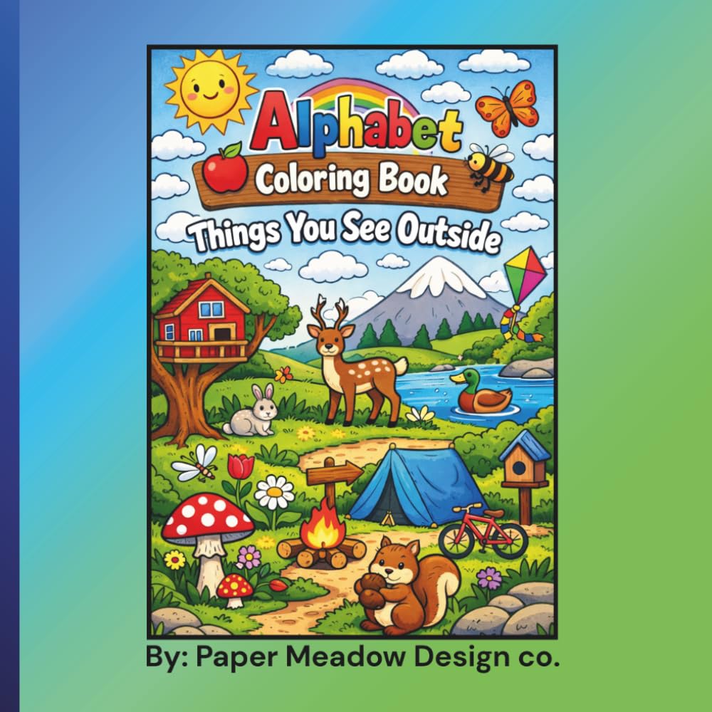 Alphabet Coloring Book: Big Simple Letters coloring book