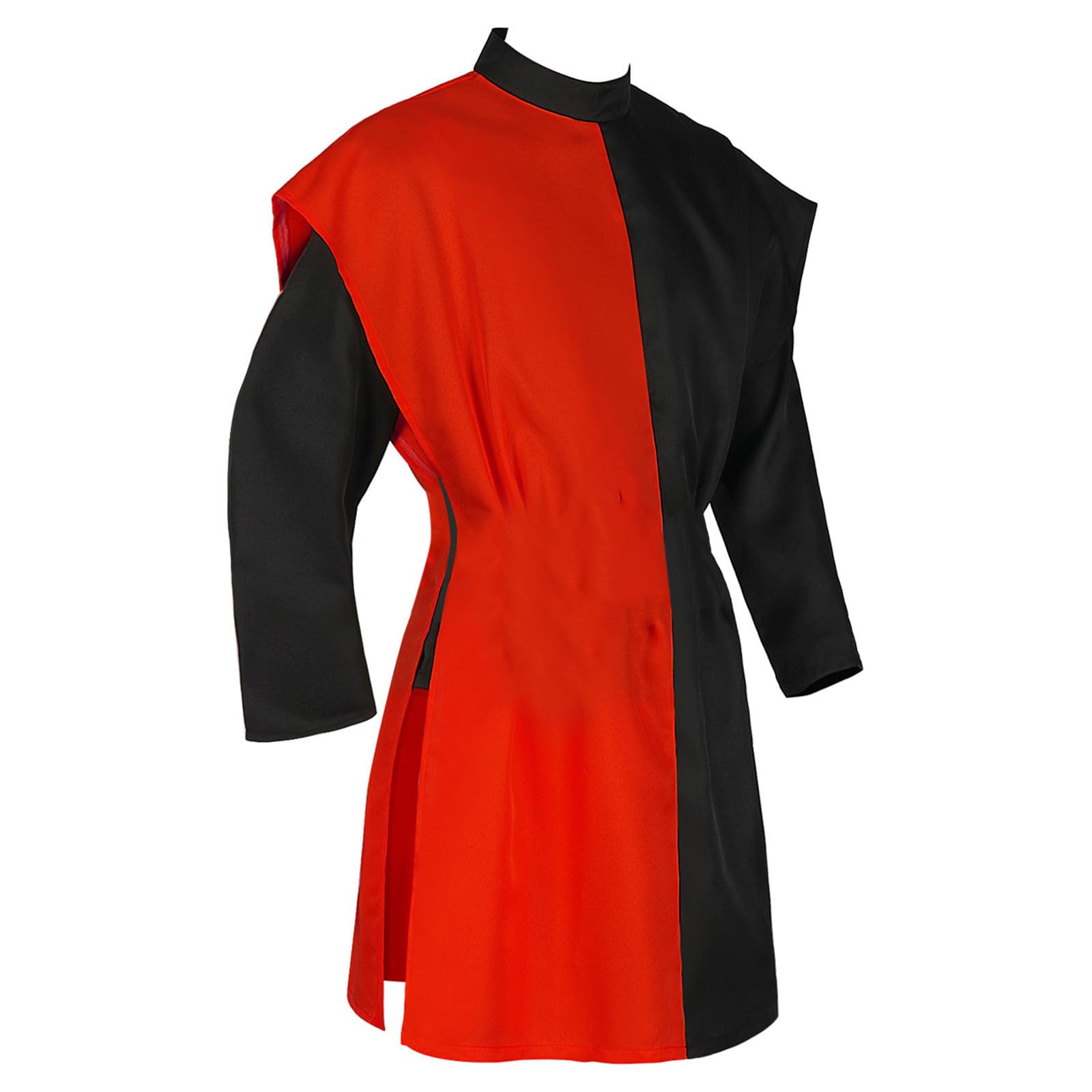 Generisch Disfraz de caballero medieval para carnaval, Halloween, túnica vikinga, abrigos góticos para hombre, estilo vintage, túnica victoriana, disfraz de caballero