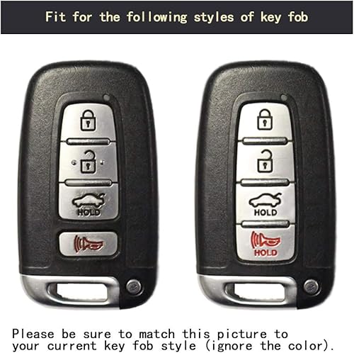 Miniatura 4 de TANGSEN Funda inteligente para llavero compatible con Hyundai Azera Elantra GT EQUUS Genesis Coupe Santa FE Sonata Tucson Veloster KIA Borrego Forte