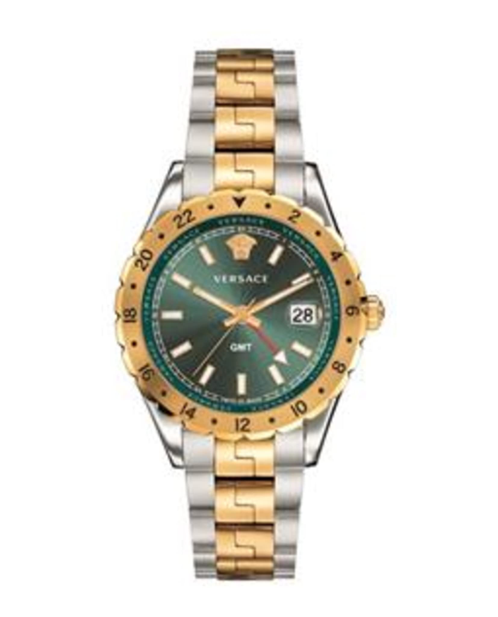 Versace Herren-Uhren Analog Quarz One Size Grün 32020330