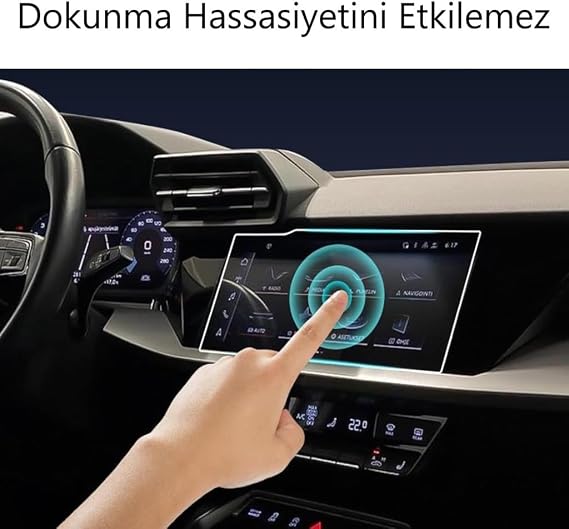 Engo Audi A3 10.1 İnç İle Uyumlu Ekran Koruyucu Multimedya Nano