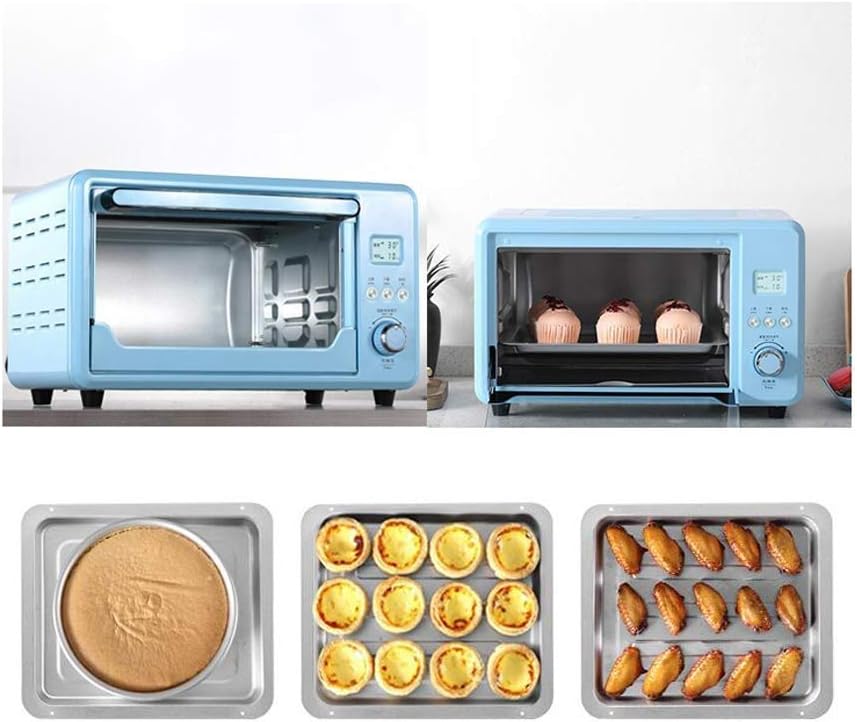 Toaster Oven Countertop Convection Stainless Steel Oven Electronic Baking Multi-Function Automatic Household Variable Temperature Control Bake Broil Convection Toast Keep Warm Defrost
