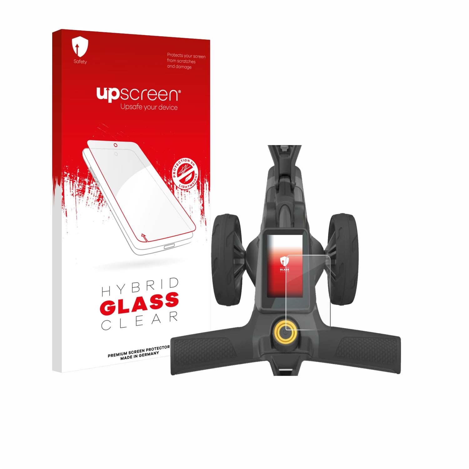 Screen Protector Film compatible with PowaKaddy CT10-9H Glass Protection, Extreme Scratch Resistant