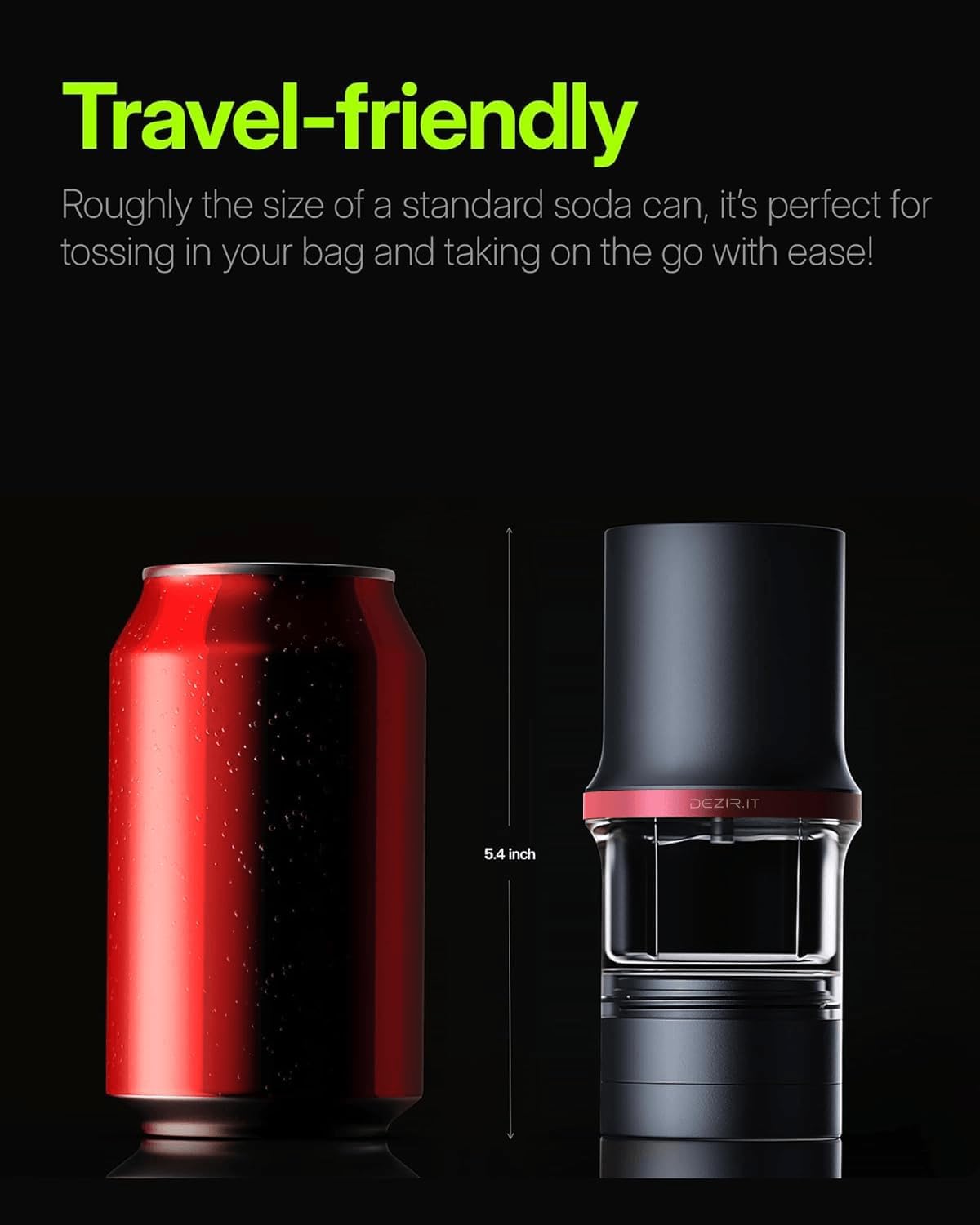 Electric Grinder for Dried Buds & Spice with LED Display Timer & Adjustable Speed, Portable, Battery Powered, 4 Grams Large Capacity (Grey&Purple)