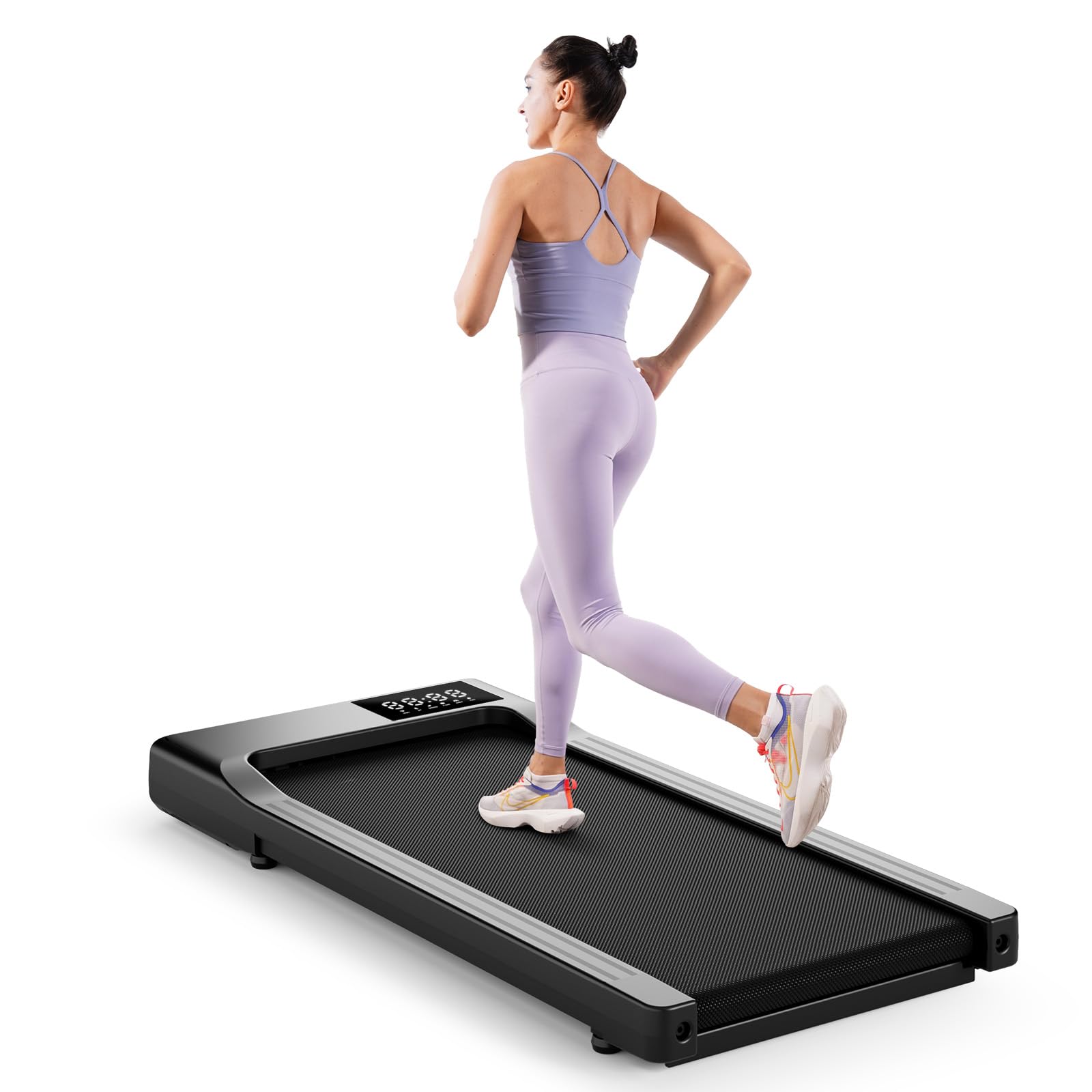 Superun 3,0 HP Cinta de Correr Plegable para el Hogar de Alta Tecnología, 136KG Treadmill, 2-en-1 Cinta de Andar Que Ah…
