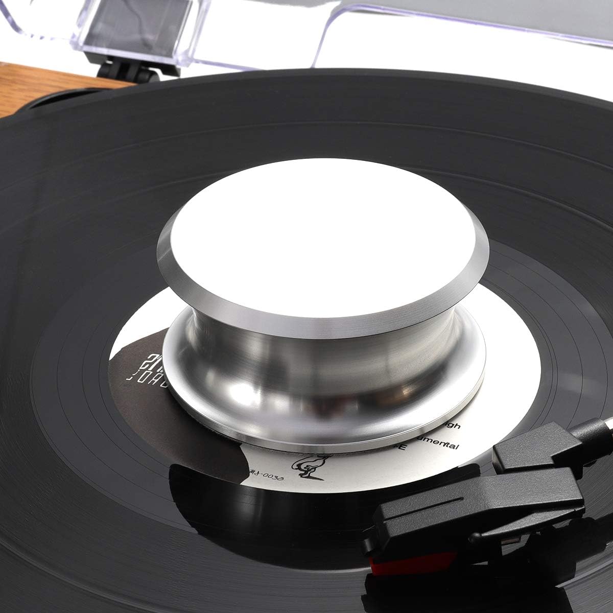FEMELI Record Weight Stabilizer for Vinyl LP Turntable Record Player Disc(Silver)