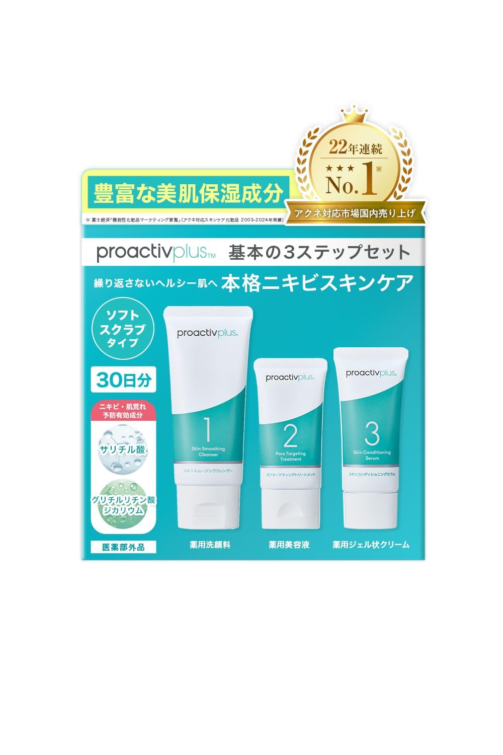 Amazon.co.jp: 【くり返すニキビを根本から防ぐ。】プロアクティブ
