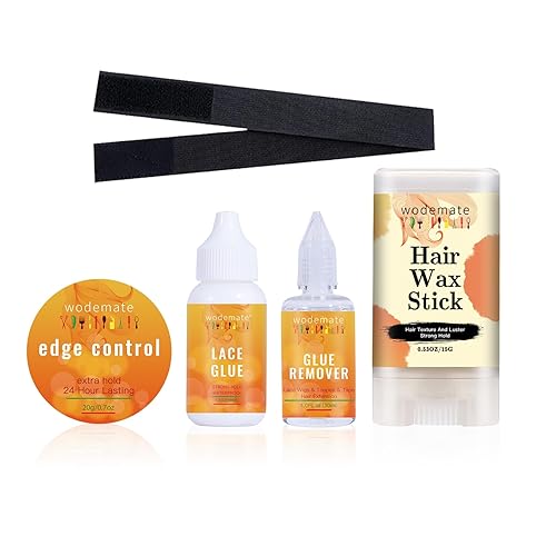 Kit de pegamento para peluca frontal de encaje para pelucas, resistente al agua y fuerte de sujeción para pelucas, removedor de extensión de