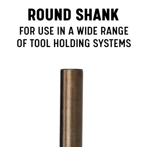 Miniatura 5 de Drill America DASTCO Series, broca de cobalto para máquina agujereadora (116" - 1", #1-60, A-Z), punto de quiebre a 135 grados, acabado en óxido