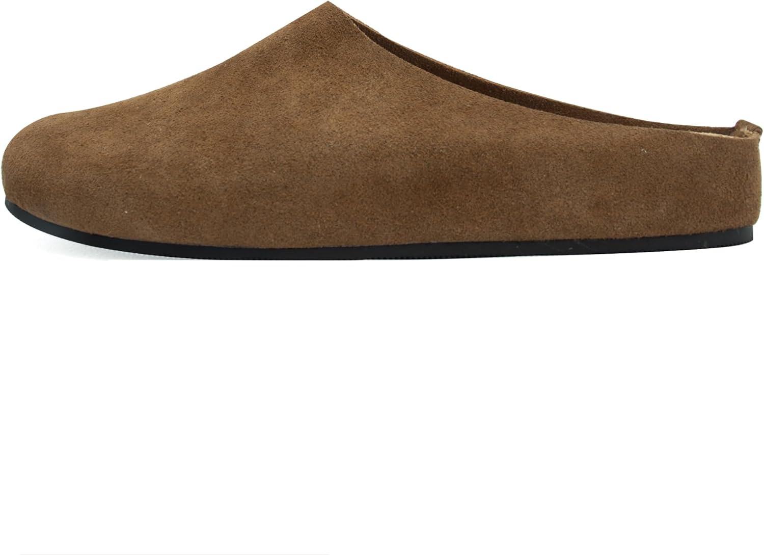 Suede Clogs for Women Arch Support Cork Footbed Mules Comfort Slip On Potato Shoes Sandals Slippers - Image 4