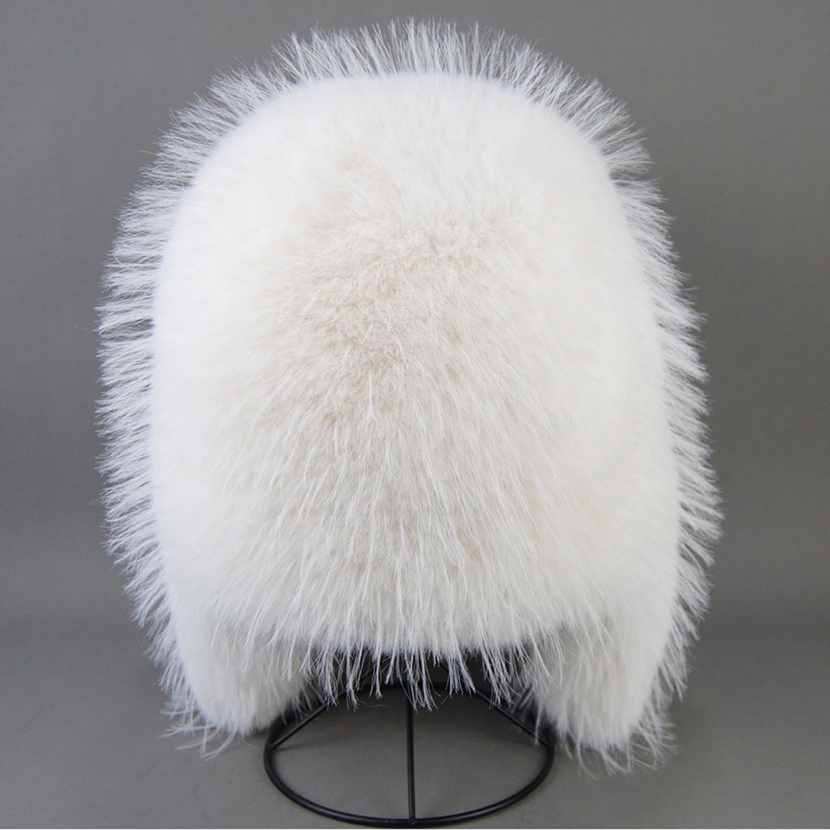 Unisex Faux Fur Trapper Hat, Winter Warm Russian Ushanka Trooper Cold Weather Ear Flaps Hat for Men Women