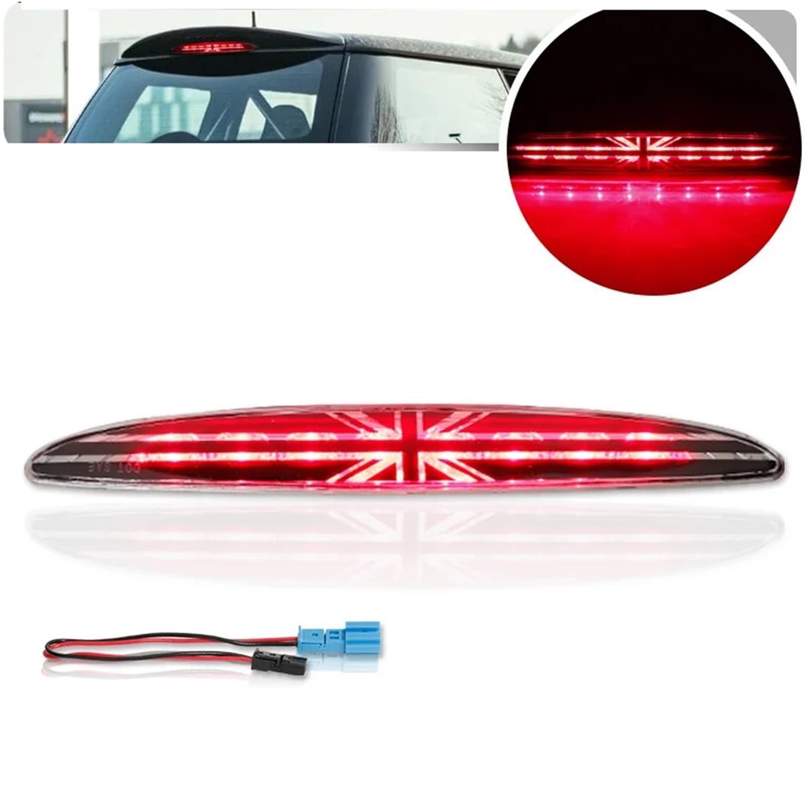 Luz de freno LED Luz de freno adicional Para Cooper R50 R53 2001-2006 Tercera luz freno trasera alto nivel(B)
